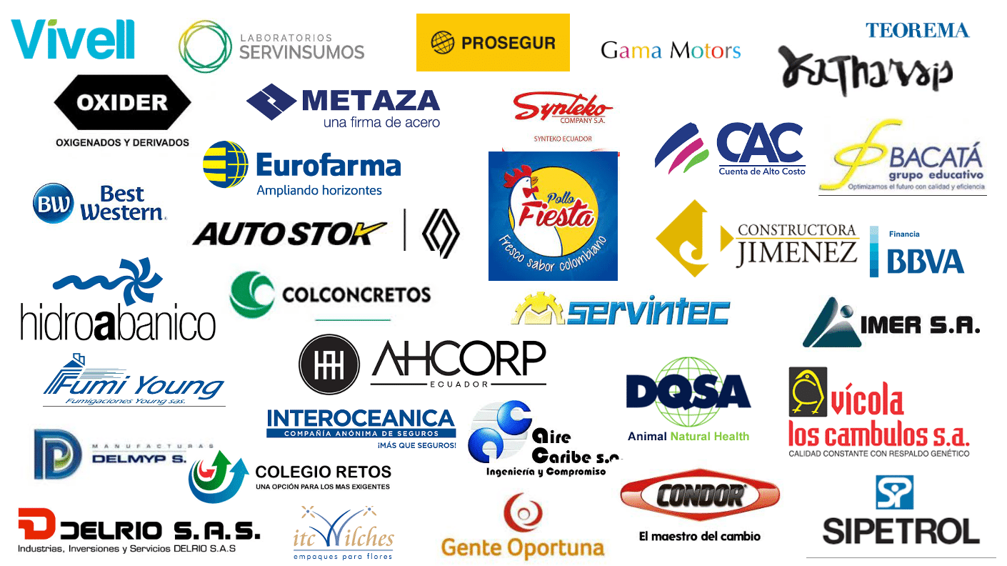 Logos de empresas con las que se ha trabajado