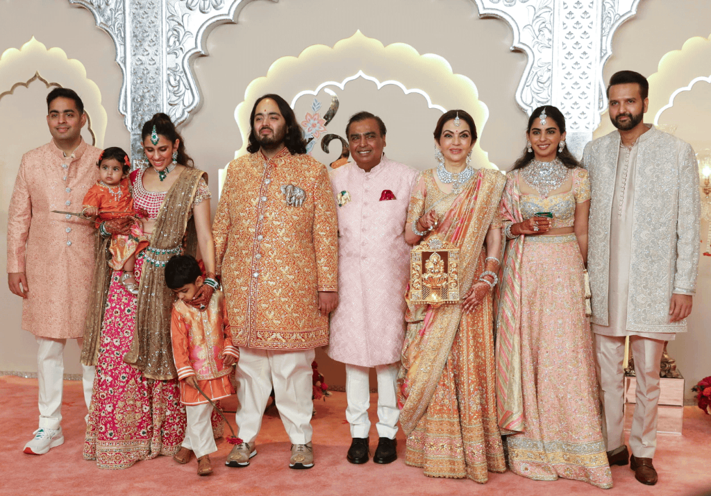 La familia Ambani